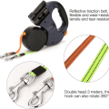 Miniatyrbilde 3 av 5: 360° roterende innfellbar hundeleie, egnet for 2 hunder, 3 meter lang,