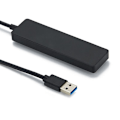 Miniatyrbild 5 av 5: 4-portars USB 3.0-hubb, ultraslim data-USB-hubb, för MacBook, Mac