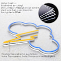 Miniatyrbild 3 av 6: Neon skylt, akryl moln neon, batteri eller USB-driven neon, KLB