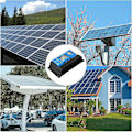 Miniatyrbillede 6 af 6: Solbatteri-controller 12V/24V solpanel-ladningsstyringscontroller Jordforbindelse KLB