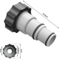 Pikkukuva 5 / 5: Uima-altaan letkun sovitin A Intex-uima-altaisiin, uima-altaan letkun sovitin 38 mm:llä ja