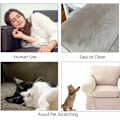 Miniatyrbillede 4 af 4: 4 stk. armlænsbetræk vandtætte lænestolbetræk stræk polyester sofa armlænsbetræk spandex sofaovertræk til lænestol stue sofa (sort) KLB