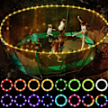Miniatyrbild 1 av 5: LED-trampolinbelysning, fjärrstyrd LED-belysning för trampolin, 16 färger som ändras