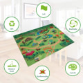 Miniatyrbilde 4 av 5: Wenosda Dinosaur Toy Figur med Lekeunderlag, Dinosaur Toy Set Dino Spi KLB