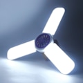 Miniatyrbillede 6 af 8: E27 tre-bladet deformerbar LED foldelampe, myggemorder KLB
