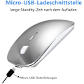 Miniatyrbilde 4 av 6: Oppladbar Bluetooth-mus for bærbar PC og nettbrett