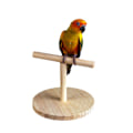 Miniatyrbild 1 av 5: Fågelträning Stativ Bärbar Bord Fågel Sittpinne Spin Log KLB