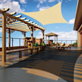 Miniatyrbillede 4 af 5: Rektangulær skygge sejl 4x5m, Vandtæt markise UV-beskyttelse til have terrasse udendørs terrasse swimmingpool med gratis reb KLB
