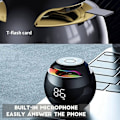 Miniatyrbillede 2 af 4: Digital vækkeur til børn - multifunktionel, bas, Bluetooth, hvid