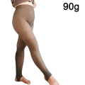 Miniatyrbillede 2 af 5: Falske gennemsigtige varme strømpebukser leggings i fuld længde fødder KLB