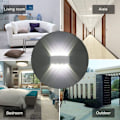 Miniatyrbillede 6 af 6: LED indendørs væglamper - 8W moderne vandtætte væglampe væglampe