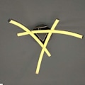 Miniatyrbilde 3 av 7: LED-taklampe, moderne design buet taklysekronelampe med 3