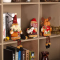 Miniatyrbilde 4 av 7: Sittende julenisse, snømann, reinsdyr, juledekorasjon KLB