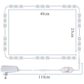 Miniatyrbilde 4 av 7: LED-speilbelysning, dimbar speilbelysning med 60 LED-er, 10 fot lang