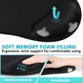 Miniatyrbilde 3 av 8: Ergonomisk musematte med håndleddsstøtte, førsteklasses memory foam 2