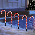 Miniatyrbillede 3 af 6: LED-fe lys julebelyste slikkepind lys dekoration KLB
