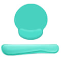 Miniatyrbillede 1 af 5: Musemåtte med håndledsstøtte, Memory Foam tastaturpude, Easy Green