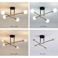 Miniatyrbilde 2 av 8: Retro taklampe, E26 industriell taklampe, 70 cm diameter, for