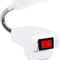 Miniatyrbilde 7 av 7: E27-lampeholder med bryter (EU-plugg), leselampe med fleksibel hals,