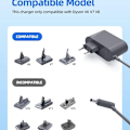 Pikkukuva 3 / 6: Latauslaite Dyson V6 V7 V8 DC58 DC59 DC61 DC62 SV03 SV04 SV05 SV06 SV07:lle, AC-virta