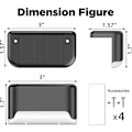 Miniatyrbild 2 av 8: 4-pack Soltrappbelysning Solbelysning för Däck Utomhus LED Soltrappbelysning IP65