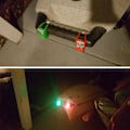 Miniatyrbillede 5 af 8: Pakke med 2 forlygter røde og grønne LED navigationslys til båd kajak