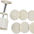Miniatyrbilde 1 av 8: Månekakeform Press med 6 Stempler DIY Bakeverktøy