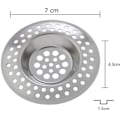 Miniatyrbillede 2 af 5: 4 x filtre - rustfrit stål si til vask håndvask badekar
