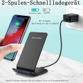 Miniatyrbillede 3 af 6: Hurtig trådløs oplader, Qi trådløs oplader, til iPhone 13/12/11/X/XS