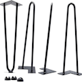 Pikkukuva 2 / 8: Pöydän jalat 4 tuumaa 4 kappaleen sarja, DIY-huonekalujen metalliset pöydän jalat, jotka sopivat täydellisesti KLB:lle
