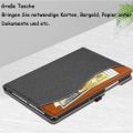Pikkukuva 5 / 7: Samsung Tab A8 -kotelo 2022, ensiluokkainen PU-nahkainen Business Stand Folio -kansi,