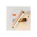 Miniatyrbillede 2 af 5: 360° drejelig LED væglampe - 31x4x4,5CM - 4W Varm Hvid - Til soveværelse, stue, gang, trappe, hotel KLB