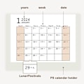 Miniatyrbillede 4 af 5: Skrivebords Kalender 2024 Skrivebordsarrangør Penneholder 2024 Skriver Style3 KLB