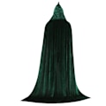 Miniatyrbillede 1 af 5: Unisex kostume med hætte og fuld længde kappe. Mørkegrøn