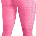 Miniatyrbilde 1 av 4: Berømte leggings, kvinners rumpe løftende yogabukser høye 01 rosa KLB