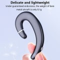 Miniatyrbilde 3 av 8: Bluetooth-hodetelefoner med ørekrok, headset uten svart
