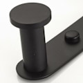 Miniatyrbilde 4 av 5: Veggkrok Kleskroker med 3 Rustfrie Stålkroker for Frakk, Håndkle, Hattehylle Svart Finish Toalett Baderomstilbehør KLB