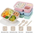 Miniatyrbilde 4 av 5: Lunchboks med rom for måltidsforberedelse for barn, plast, blå