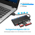 Miniatyrbillede 6 af 8: Kortlæser USB 3.0, 7-i-1 hukommelseskortlæser, USB 3.0 (5 Gbps)