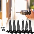 Miniatyrbilde 3 av 5: Møbelhengsel 6-pakning Heavy Duty Dørhengsel 6 Tommers Rustfritt Stål Flat Hengsel Is