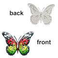 Pikkukuva 6 / 7: Metal Butterfly Wall 3D Colored Metal Butterflies Set of 4 for