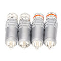 Miniatyrbilde 6 av 8: 4 stk RCA-plugger sølvbelagt HiFi lodde RCA-plugger KLB