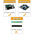 Pikkukuva 8 / 8: Kaapeli Mini SAS 36-pin (SFF-8087) uros - 4 SATA 0.5M KLB
