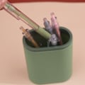 Miniatyrbillede 4 af 5: Moderne to-tone penneholder til kontor, makeup, skrivebord - Grøn