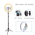 Miniatyrbilde 3 av 5: Ringlys med stativ, Selfie Ringlys med 62 tommers stativ for KLB