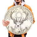 Miniatyrbillede 3 af 8: Stor shaman tromme Spirit Music håndtromme med trommestik KLB