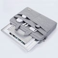 Miniatyrbild 5 av 6: Laptopväska, 15,6 tum, vattentät, stöttålig, notebook axelväska, med
