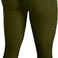 Miniatyrbilde 1 av 5: Berømte leggings, kvinners rumpe løftende yogabukser høye 01 Army Green KLB