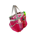 Miniatyrbilde 2 av 5: 7 lommers dusj caddy tote, mesh, rosa KLB