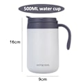 Miniatyrbild 2 av 5: 500 ml, 304 rostfritt stål mugg, resemugg med lock och